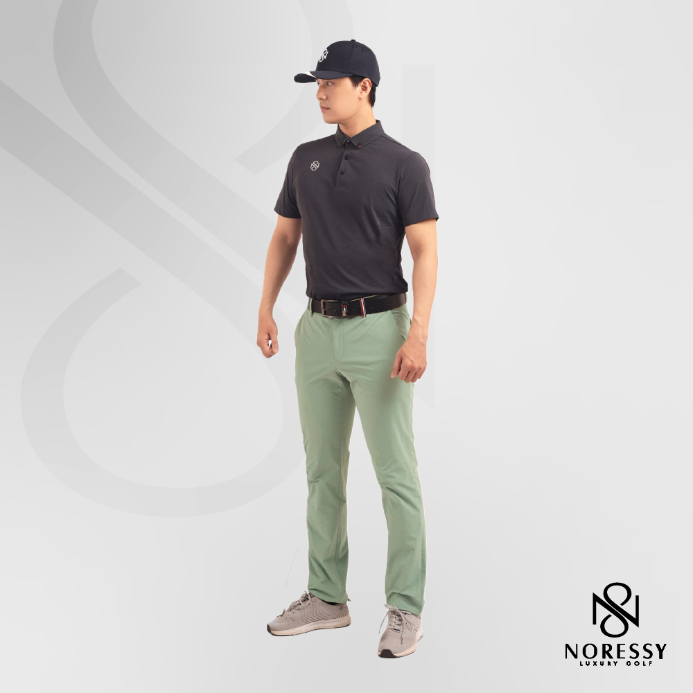 Quần golf nam kết hợp cùng áo Polo của Noressy