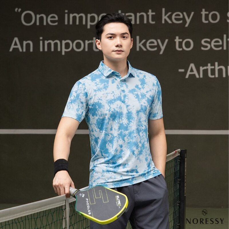 Áo Polo Pickleball Nam – NAOM058-BL
