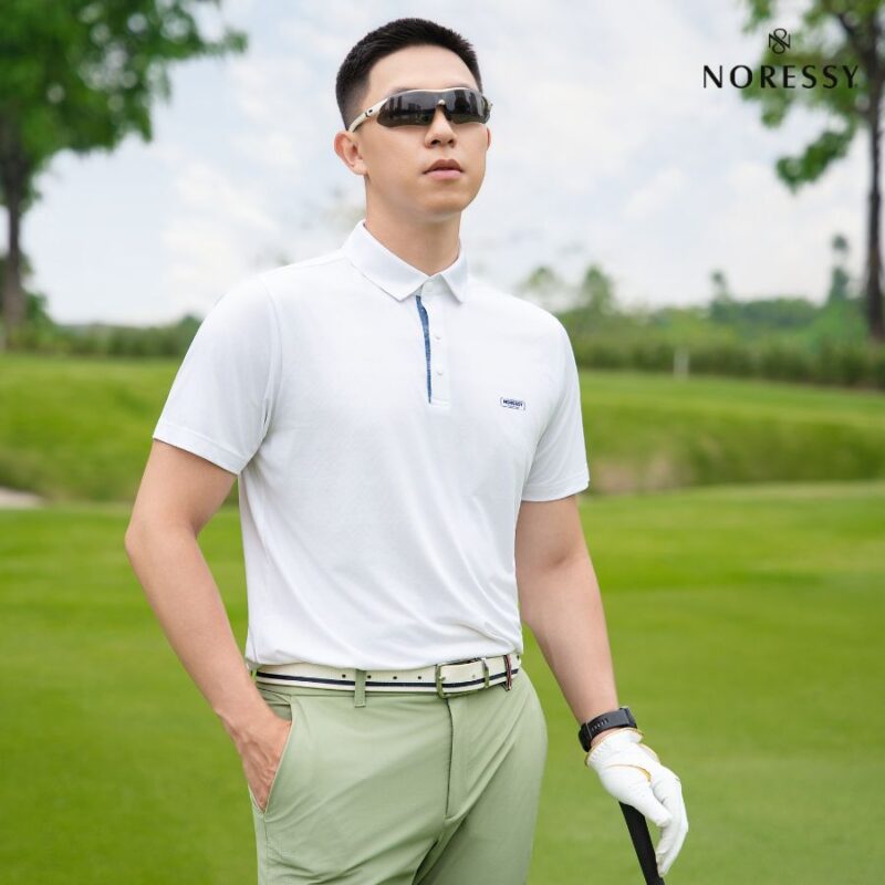 Áo Polo Golf Nam Noressy – NAOM065-WH